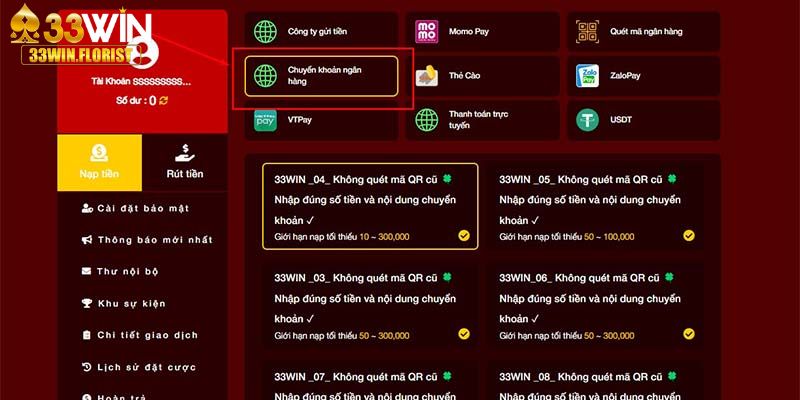 Dùng app banking để chuyển khoản cho nhà cái